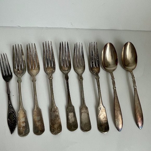 Vintage Silverplated Flatware Reed Barton Rogers Bros Assorted Lot of 9